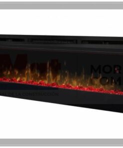 ESTUFA ELECTRICA EMPOTRAR NEW FOREST 1200 TRASERA CRISTAL NEGRO Y DELUXE REAL