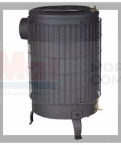 ESTUFA LEÑA CHAPA PINTADA NEGRO Nº4