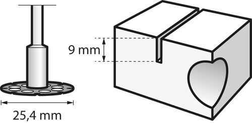 Disco de corte/conformado 25,4 mm