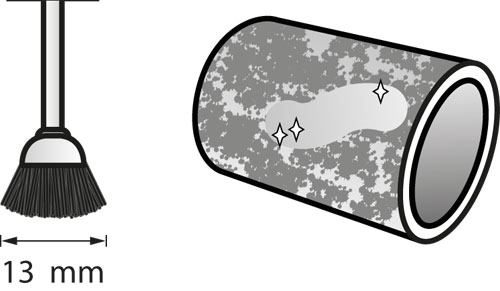 Cepillo de cerdas 13,0 mm