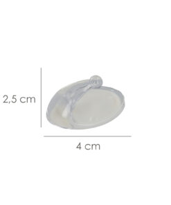 Alternative view of Colgador Oryx  Transparente Pequeño (Blister 4 Unidades) Adhesivo