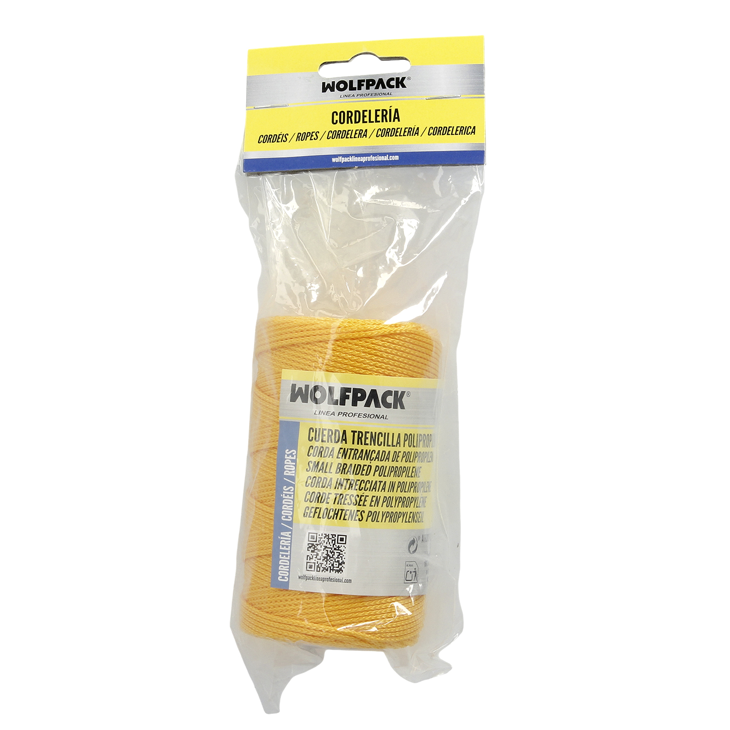 Cuerda Trencilla Polipropileno Amarillo (Bobina 100 Metros) - Imagen 5