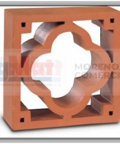 CELOSIA ROJA MODELO TREBOL (20 X 20 X 7 CM)