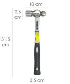 Alternative view of Martillo Bola 500 Gramos Mango Fibra Vidrio