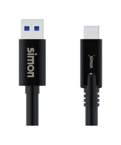 CABLE USB 3.1 A - USB C NEGRO 1M S10 ACCESORIOS ELECTRICOS - MULTIMEDIA