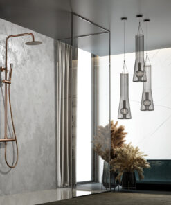 Alternative view of CONJUNTO DUCHA MONOMANDO MONZA ORO ROSA CEPILLADO MONZA / TI