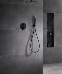 Alternative view of CONJUNTO DUCHA MONOMANDO EMPOTRADO MONZA NEGRO MATE MONZA / TI