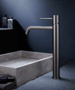 Alternative view of MONOMANDO LAVABO ALTO MONZA BLACK GUN METAL MONZA / TI