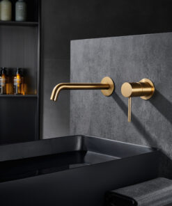 Alternative view of GRIFO LAVABO EMPOTRADO LAVABO MONZA ORO CEPILLADO