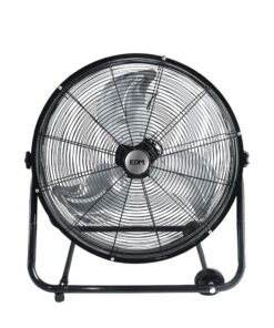 VENTILADOR INDUSTRIAL DE SUELO, CON RUEDAS, NEGRO 180 W; 59,8 DB; ASPAS å60 X 7