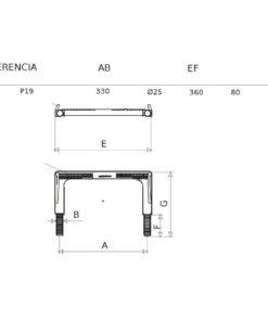 Alternative view of PATE DE POLIPROPILENO RECTO