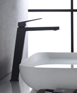 Alternative view of MONOMANDO LAVABO ALTO ART NEGRO MATE