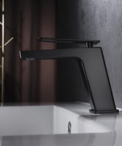 Alternative view of MONOMANDO LAVABO SUECIA NEGRO MATE