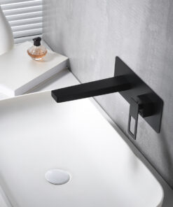 Alternative view of MONOMANDO EMPOTRADO LAVABO SUECIA NEGRO MATE