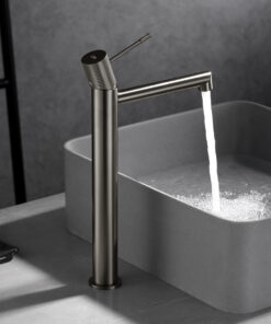 Alternative view of MONOMANDO LAVABO ALTO LINE NIQUEL CEPILLADO