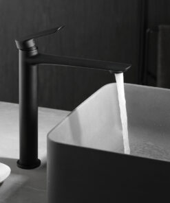 Alternative view of MONOMANDO LAVABO ALTO URAL NEGRO MATE