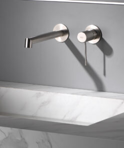 Alternative view of MONOMANDO LAVABO EMPOTRADO LINE NIQUEL CEPILLADO 029X027X010