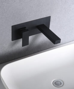 Alternative view of MONOMANDO EMPOTRADO LAVABO SUIZA NEGRO MATE