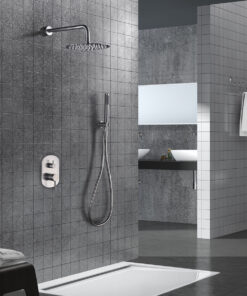 Alternative view of CONJUNTO DUCHA MONOMANDO EMPOTRADO MOSCU (ACERO S316)