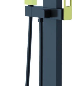 GRIFERIA MONOMANDO EXENTA DE BAÚERA SUECIA NEGRO ORO BRILLO SUECIA / E