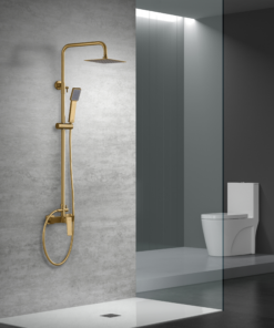 Alternative view of CONJUNTO DUCHA MONOMANDO ART ORO CEPILLADO