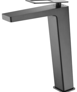 MONOMANDO LAVABO ALTO SUECIA NEGRO MATE