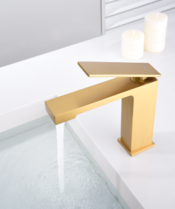 Alternative view of MONOMANDO LAVABO PISA ORO CEPILLADO