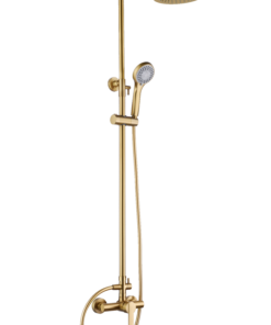 CONJUNTO DUCHA MONOMANDO ROMA ORO CEPILLADO