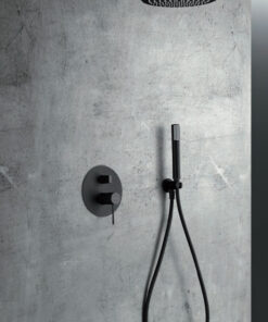 Alternative view of CONJUNTO DUCHA MONOMANDO EMPOTRADO LINE NEGRO MATE