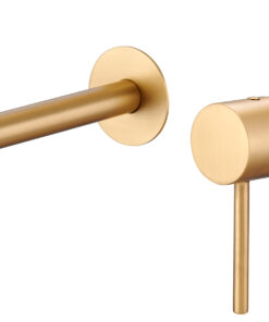 GRIFO LAVABO EMPOTRADO LAVABO MONZA ORO CEPILLADO