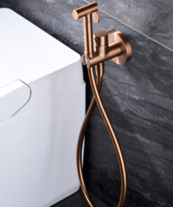 Alternative view of GRIFO EMPOTRADO DE BIDE MUNICH ORO ROSA CEPILLADO