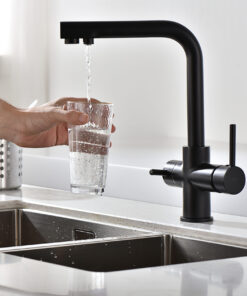 Alternative view of GRIFO COCINA MARSELLA OSMOSIS NEGRO MATE