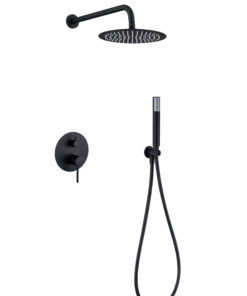 CONJUNTO DUCHA MONOMANDO EMPOTRADO MONZA NEGRO MATE MONZA / TI