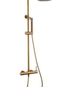 COLUMNA DUCHA MONOMANDO MONZA ORO CEPILLADO