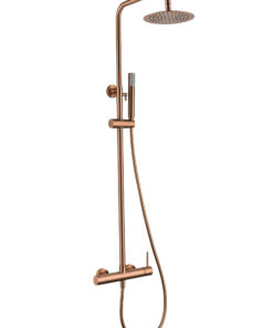 CONJUNTO DUCHA MONOMANDO MONZA ORO ROSA CEPILLADO MONZA / TI