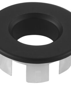 EMBELLECEDOR REBOSADERO LAVABO NEGRO MATE