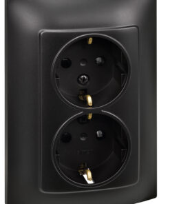 DOBLE BASE ENCHUFE CON TT GRAFITO