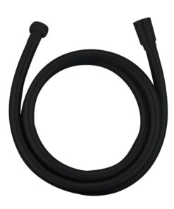 FLEXO DE DUCHA DE PVC NEGRO MATE 150CM FLEXOS