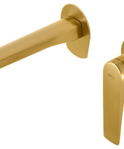 MONOMANDO EMPOTRADO LAVABO DELOS ORO CEPILLADO