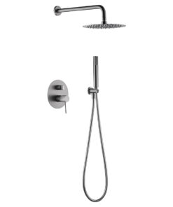 CONJUNTO DUCHA EMPOTRADO LINE NIQUEL CEPILLADO