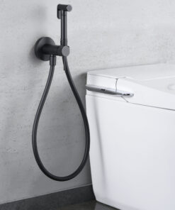 Alternative view of GRIFO EMPOTRADO DE BIDE LINE NEGRO MATE