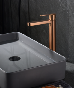 Alternative view of MONOMANDO LAVABO ALTO ROMA ORO ROSA CEPILLADO