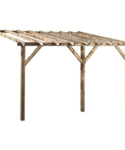 PERGOLA ADOSABLE ETRETA 300X400XH218/250CM,3 POSTES 9X9CM (D) FOREST STY