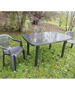 MESA RECTANGULAR 140X90X26 CM ANTRACITA