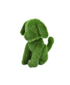 FIGURA DECORATIVA PERRO SENTADO 69CM CESPED ARTIFICIAL