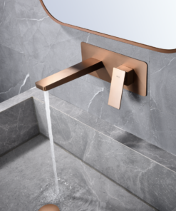 Alternative view of MONOMANDO EMPOTRADO LAVABO PISA ORO ROSA CEPILLADO